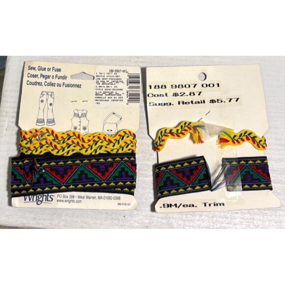 Wrights Jeanus Trim For Jeans & Accessories Ric Rac Love Patch READ - Picture 5 of 8